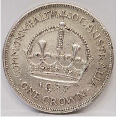 AUSTRALIA 1937 . CROWN . MINOR MARKS